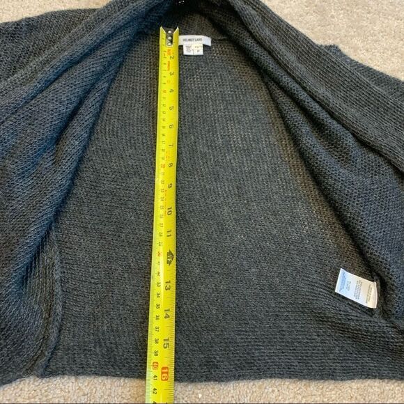 Helmut Lang Gray Alpaca Wool Openfront Cardigan XS - Picture 10 of 11